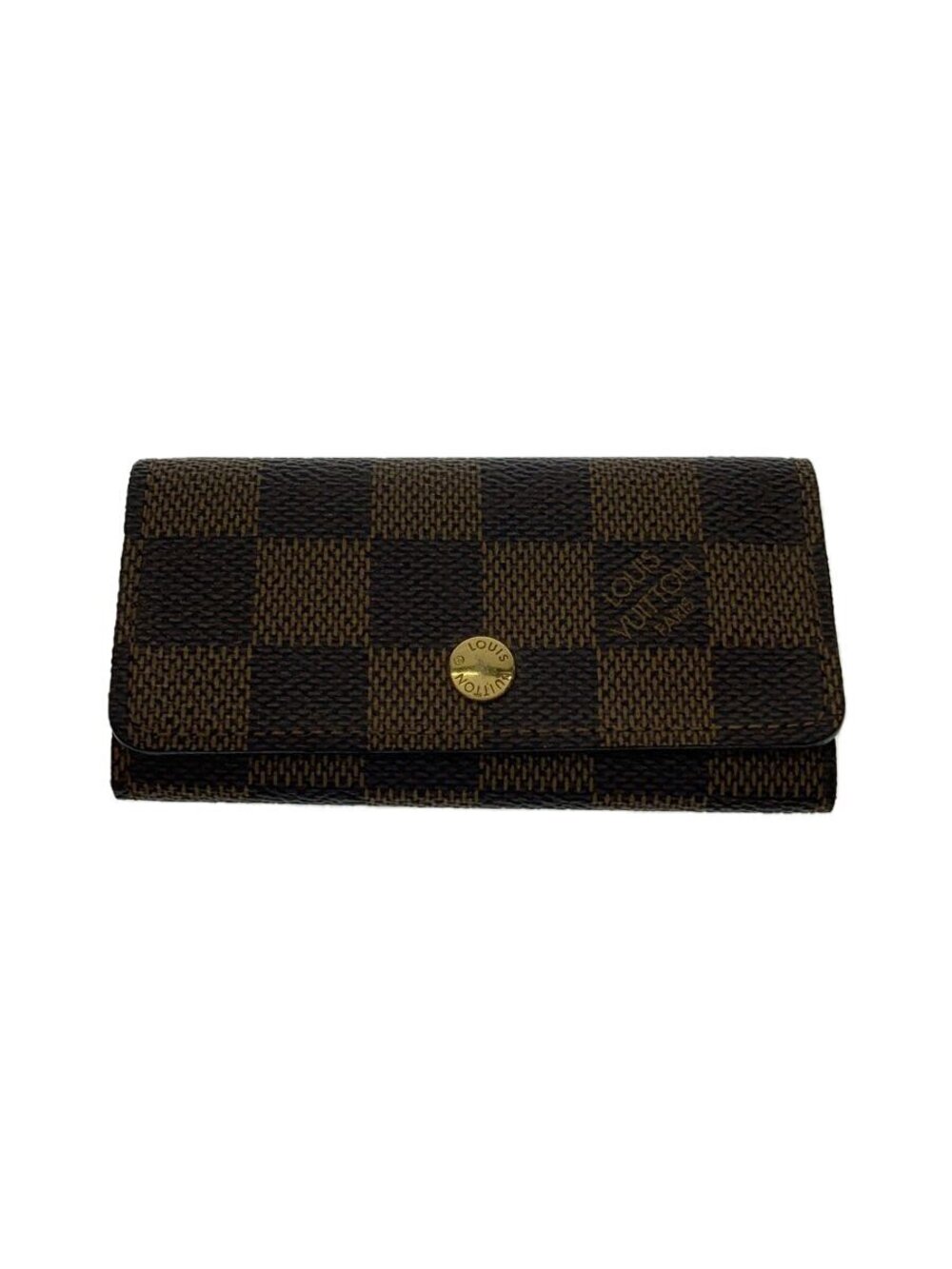 LOUIS VUITTON Multicles Ebene Brown Leather Brown Monogram